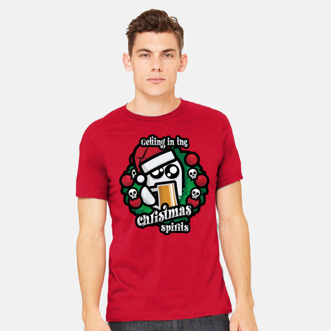 Getting In The Christmas Spirits-Mens-Heavyweight-Tee-jrberger