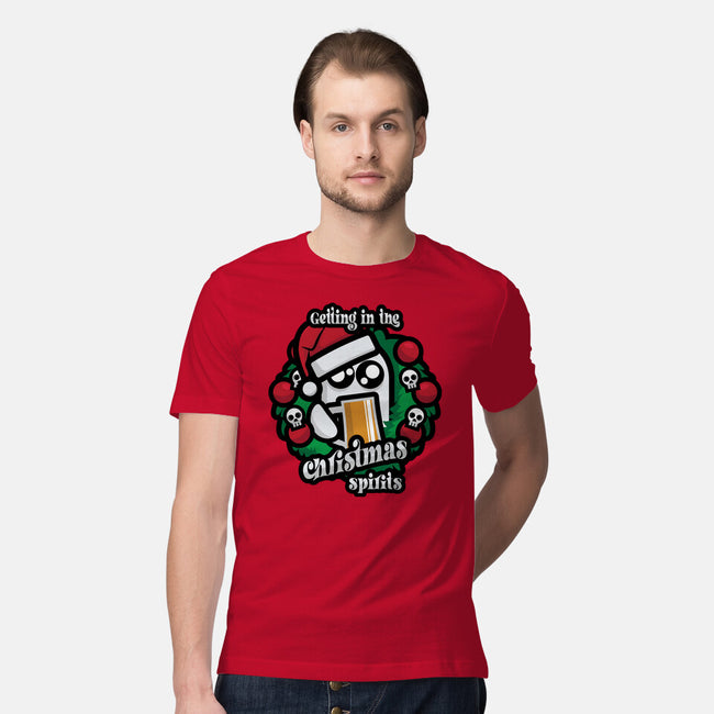 Getting In The Christmas Spirits-Mens-Premium-Tee-jrberger