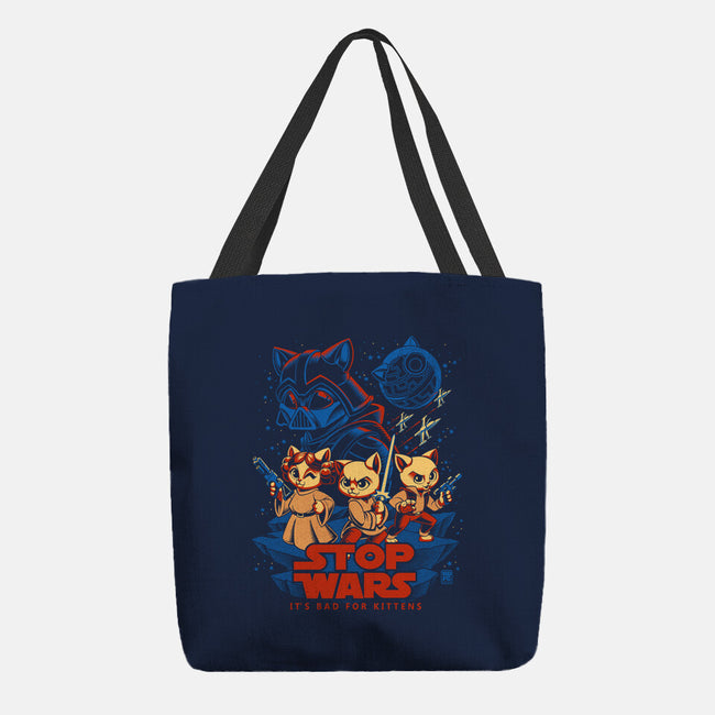 Wars Are Bad For Kittens-None-Basic Tote-Bag-worlddominationforcats