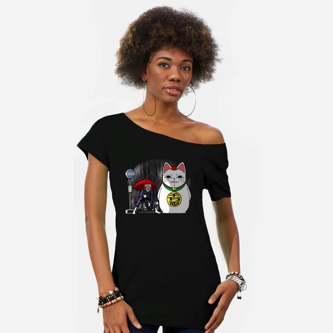 My Neighbor Yokai-Womens-Off Shoulder-Tee-Andriu