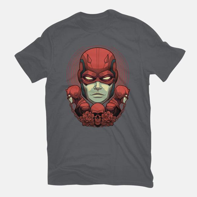 Crimson Devil-Womens-Basic-Tee-Astrobot Invention