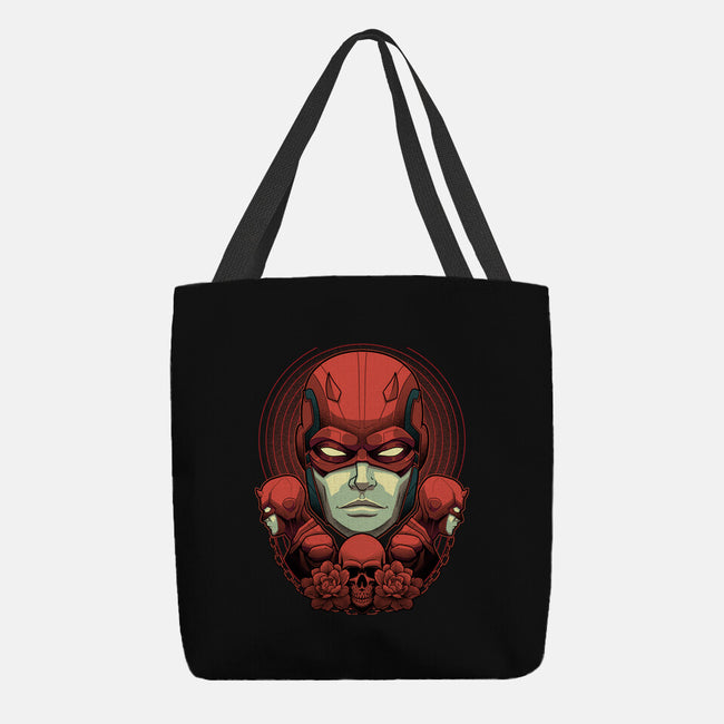 Crimson Devil-None-Basic Tote-Bag-Astrobot Invention