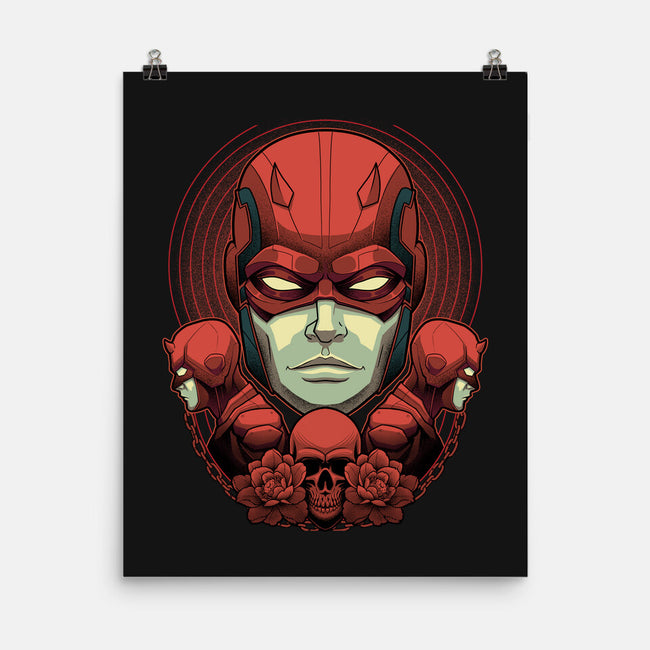 Crimson Devil-None-Matte-Poster-Astrobot Invention