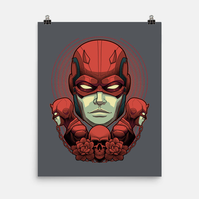 Crimson Devil-None-Matte-Poster-Astrobot Invention