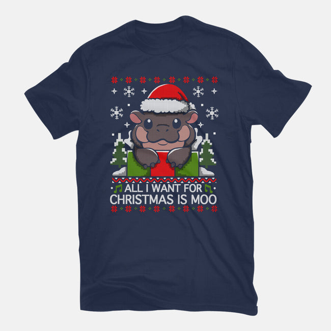 All I want For Christmas Is Moo-Womens-Basic-Tee-Vallina84