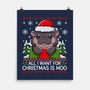 All I want For Christmas Is Moo-None-Matte-Poster-Vallina84