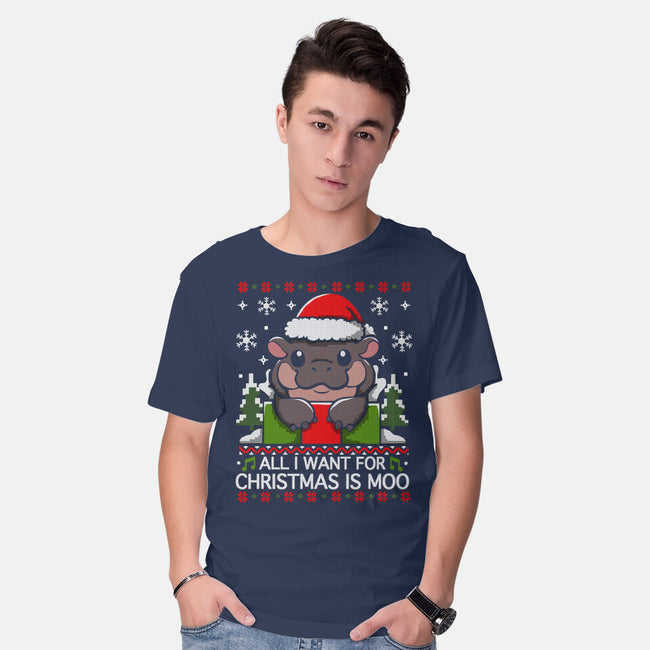 All I want For Christmas Is Moo-Mens-Basic-Tee-Vallina84