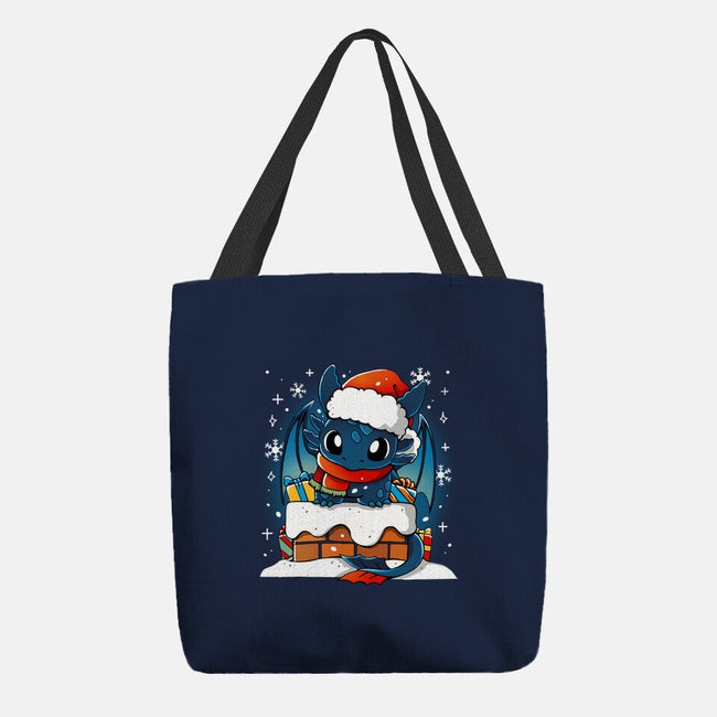 Dragon Santa Claus-None-Basic Tote-Bag-Vallina84