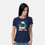 Dragon Santa Claus-Womens-Basic-Tee-Vallina84