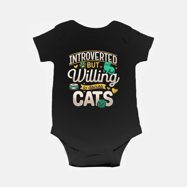 Introverted But Willing To Discuss Cats-Baby-Basic-Onesie-Herk Up Tees