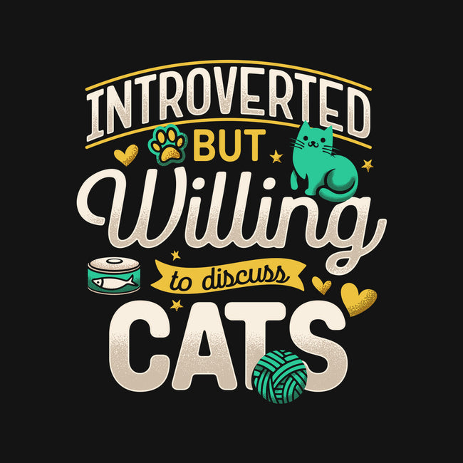 Introverted But Willing To Discuss Cats-None-Matte-Poster-Herk Up Tees