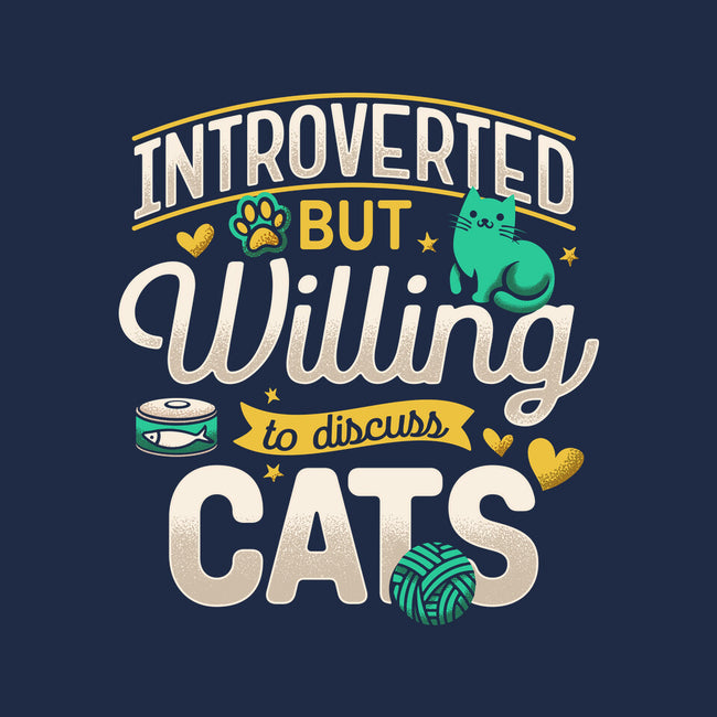 Introverted But Willing To Discuss Cats-None-Glossy-Sticker-Herk Up Tees