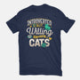 Introverted But Willing To Discuss Cats-Womens-Basic-Tee-Herk Up Tees