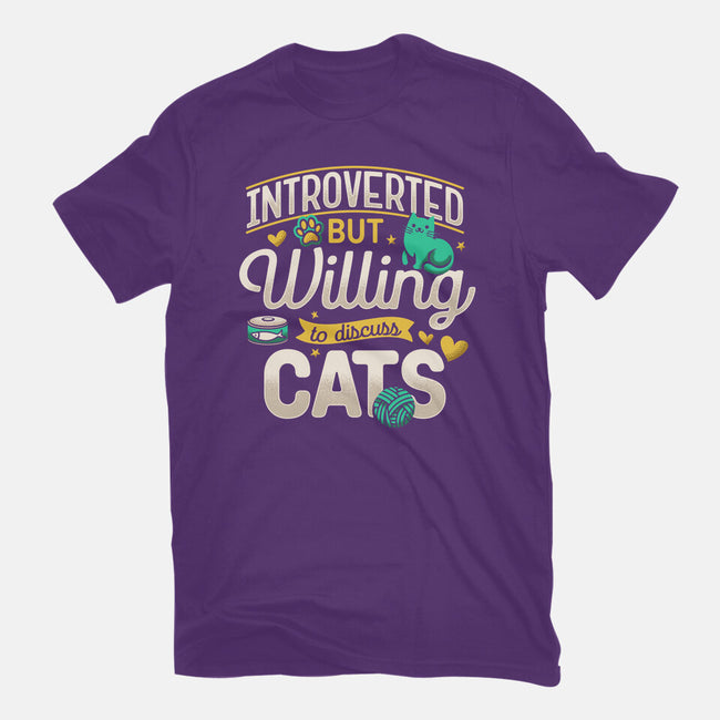 Introverted But Willing To Discuss Cats-Youth-Basic-Tee-Herk Up Tees