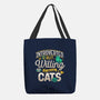 Introverted But Willing To Discuss Cats-None-Basic Tote-Bag-Herk Up Tees