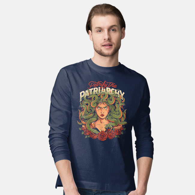 Petrify The Patriarchy-Mens-Long Sleeved-Tee-eduely