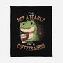 Coffeesaurus-None-Fleece-Blanket-koalastudio