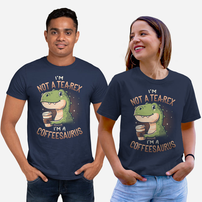 Coffeesaurus-Unisex-Basic-Tee-koalastudio