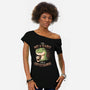 Coffeesaurus-Womens-Off Shoulder-Tee-koalastudio