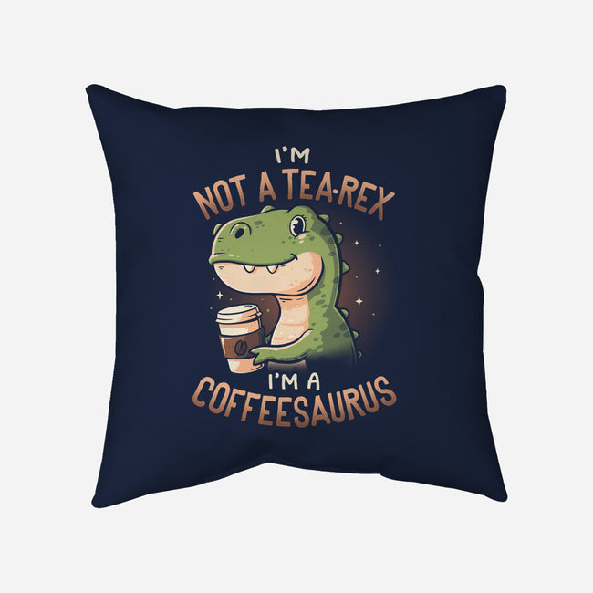 Coffeesaurus-None-Removable Cover w Insert-Throw Pillow-koalastudio