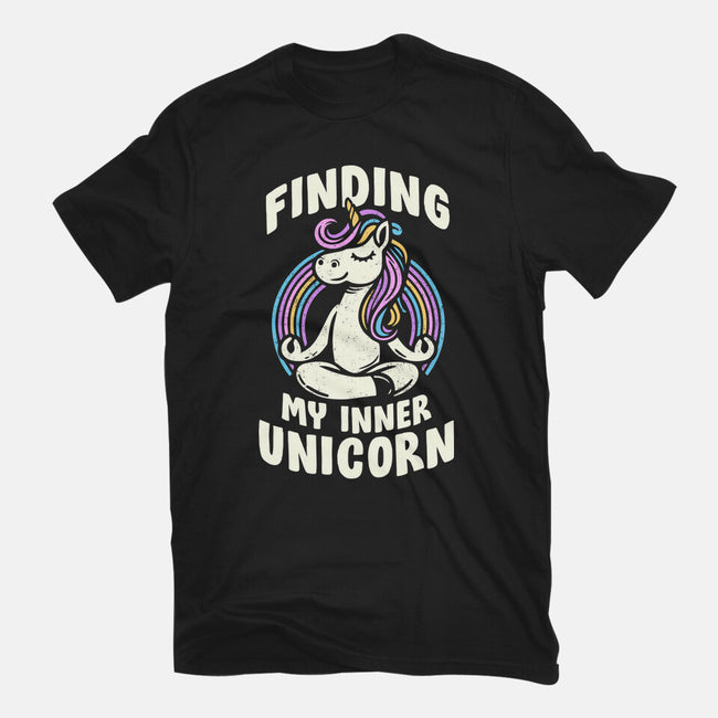 Finding My Inner Unicorn-Womens-Basic-Tee-koalastudio