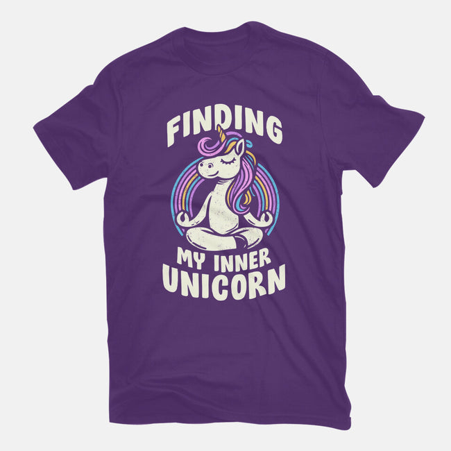 Finding My Inner Unicorn-Womens-Fitted-Tee-koalastudio