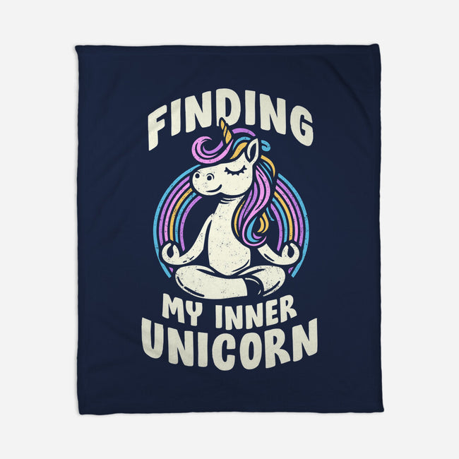 Finding My Inner Unicorn-None-Fleece-Blanket-koalastudio