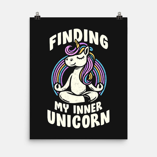 Finding My Inner Unicorn-None-Matte-Poster-koalastudio