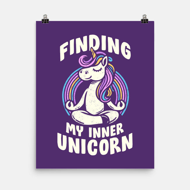 Finding My Inner Unicorn-None-Matte-Poster-koalastudio