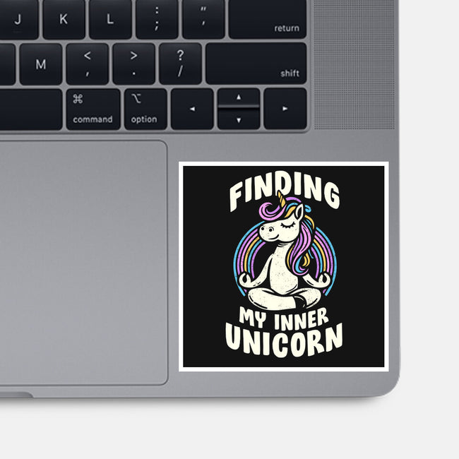 Finding My Inner Unicorn-None-Glossy-Sticker-koalastudio