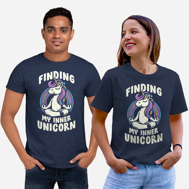 Finding My Inner Unicorn-Unisex-Basic-Tee-koalastudio