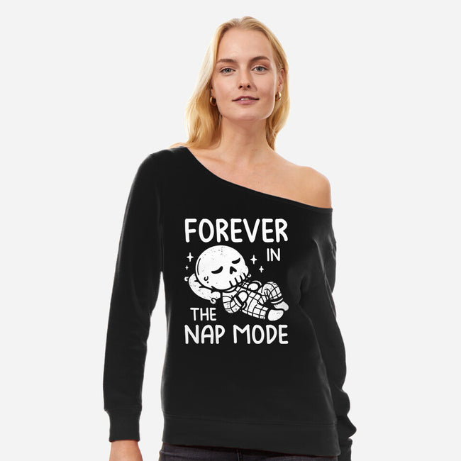 Forever In The Nap Mode-Womens-Off Shoulder-Sweatshirt-koalastudio