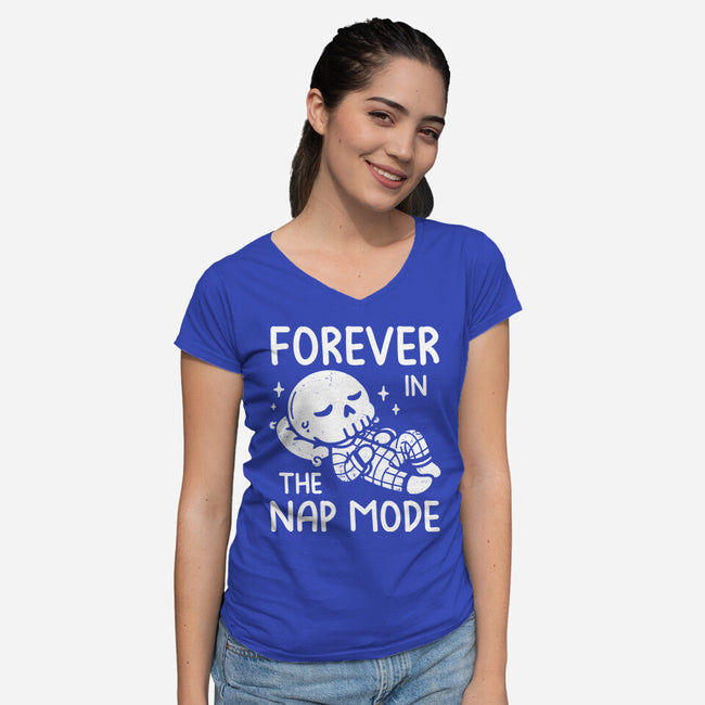 Forever In The Nap Mode-Womens-V-Neck-Tee-koalastudio