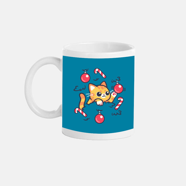 Cat In The Christmas Tree-None-Mug-Drinkware-NemiMakeit