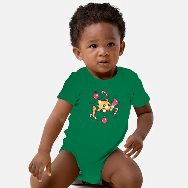 Cat In The Christmas Tree-Baby-Basic-Onesie-NemiMakeit