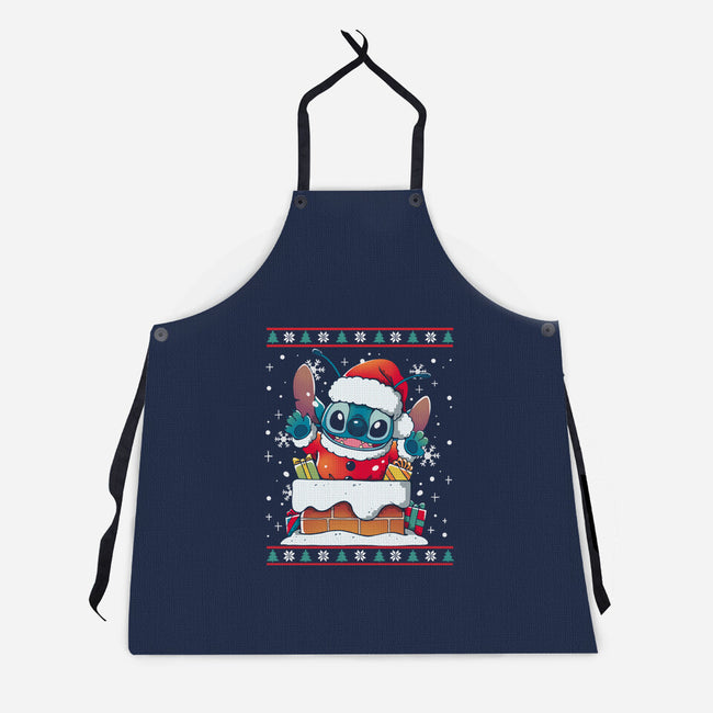 Experimental Santa Claus-Unisex-Kitchen-Apron-Vallina84