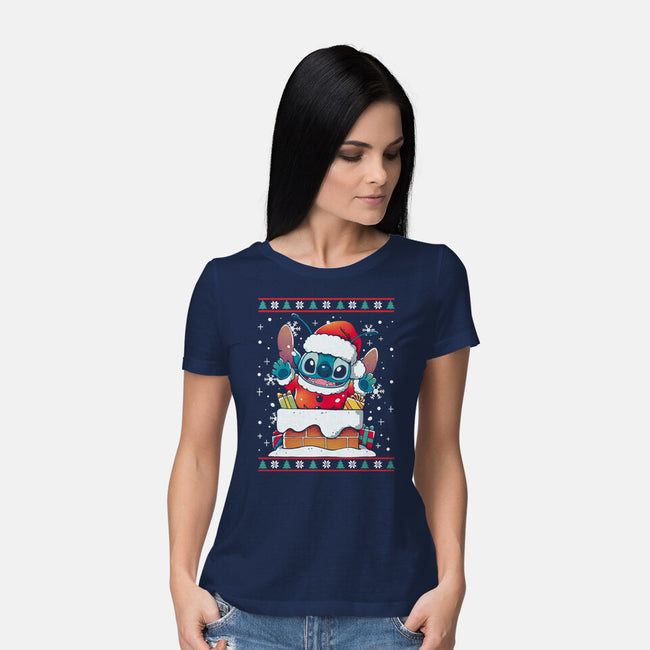 Experimental Santa Claus-Womens-Basic-Tee-Vallina84