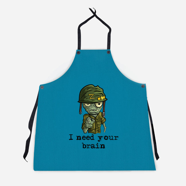 Soldier Zombie-Unisex-Kitchen-Apron-nickzzarto