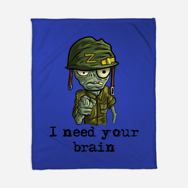 Soldier Zombie-None-Fleece-Blanket-nickzzarto