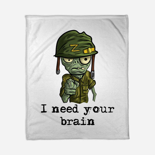 Soldier Zombie-None-Fleece-Blanket-nickzzarto