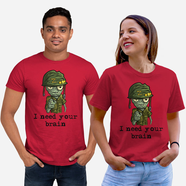 Soldier Zombie-Unisex-Basic-Tee-nickzzarto