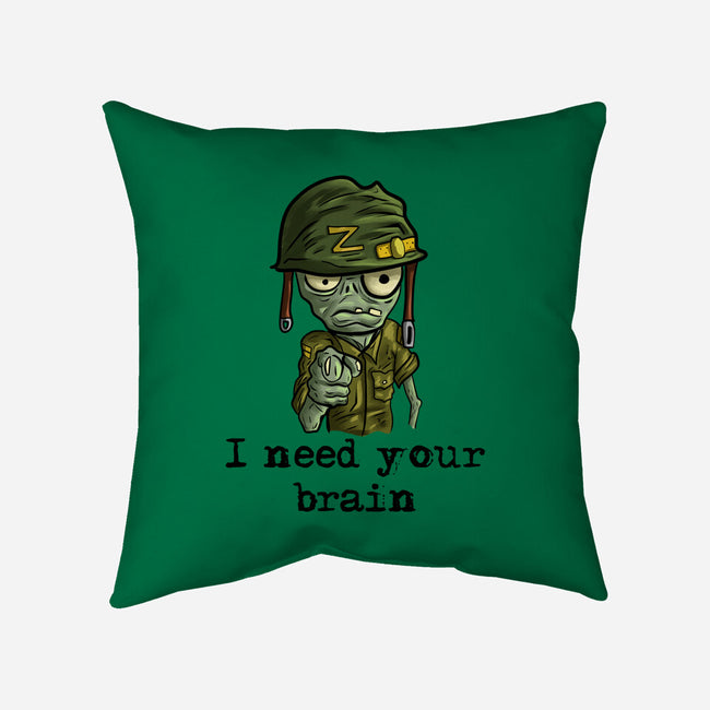 Soldier Zombie-None-Removable Cover w Insert-Throw Pillow-nickzzarto