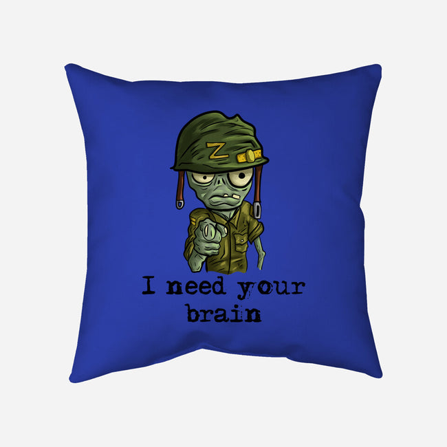 Soldier Zombie-None-Removable Cover w Insert-Throw Pillow-nickzzarto