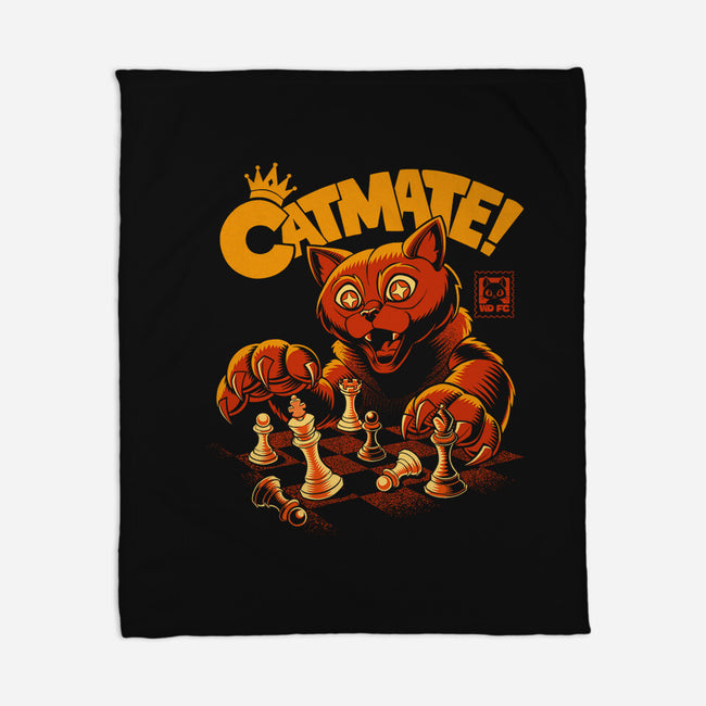 Checkmate Chess For Cats-None-Fleece-Blanket-worlddominationforcats