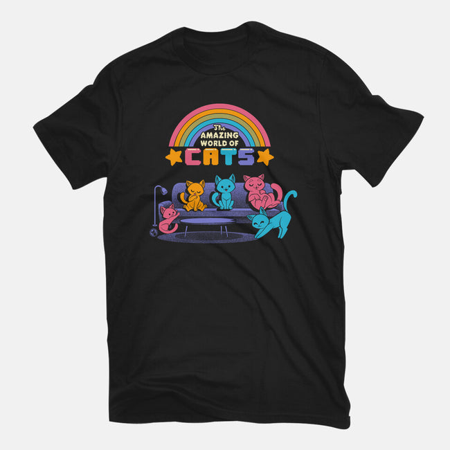 The Amazing World Of Cats-Mens-Heavyweight-Tee-worlddominationforcats