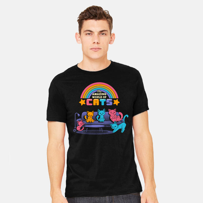 The Amazing World Of Cats-Mens-Heavyweight-Tee-worlddominationforcats