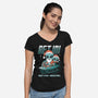 Next Stop Christmas-Womens-V-Neck-Tee-palmstreet