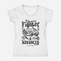 Tie Garage-Womens-V-Neck-Tee-Arinesart