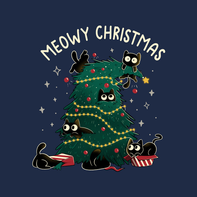 Meowy Christmas Funny Cats-Unisex-Basic-Tank-tobefonseca