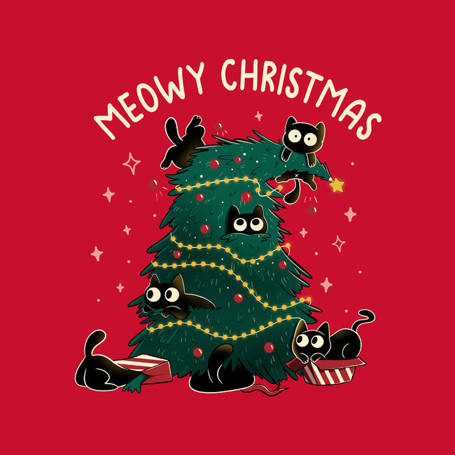 Meowy Christmas Funny Cats-Baby-Basic-Tee-tobefonseca